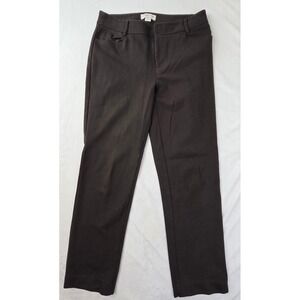 Coldwater‎ Creek Trousers Women 6 Brown Straight Leg Natural Fit Good